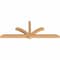 Ekena Millwork Redmond Smooth Timber Gable Bracket, Western Red Cedar, 84"W x 31"H x 3 1/2"D x 3 1/2"F, 9/12 Pitch GBW084X31X0404RED00SWR - alternate 2